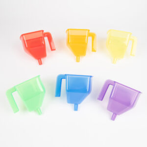 Translucent Colour Funnels 6Pk