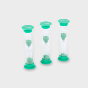 Mini Sand Timer Green - 1 Minute - 3 PK